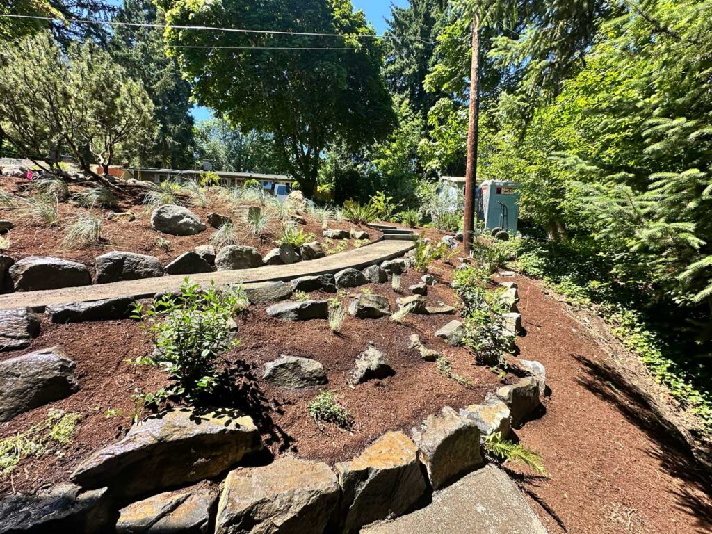 landscape path terrace hill